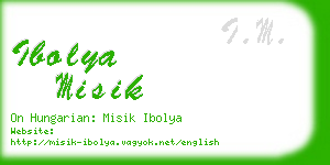 ibolya misik business card